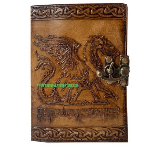Antique Horse Embossed Leather Journal Spell Book Of Shadows With C Lock Handmade Leather 200 Pages For Gift And Daily Use Notebook Sketchbook Phonebook 7x5